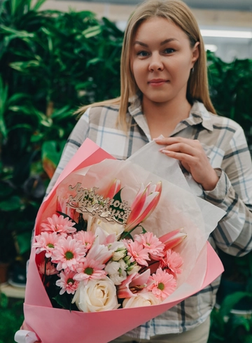 Букет «Любимой мамочке» от интернет-магазина цветов в 