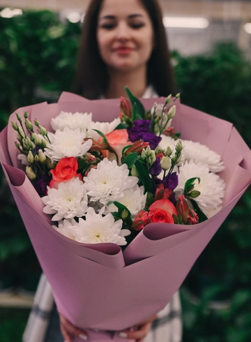 Букет «Фиалковый блеск» от интернет-магазина цветов в 