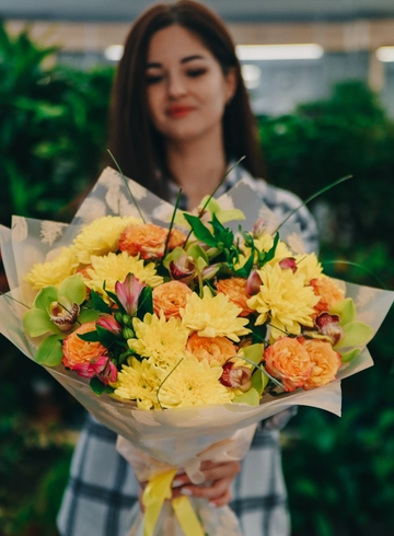 Букет «Желтые Нежности» от интернет-магазина цветов в 
