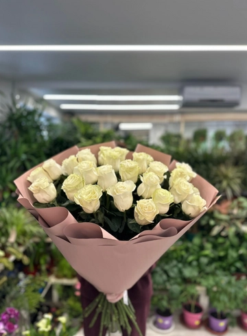 Букет «Белые розы» от интернет-магазина цветов в 