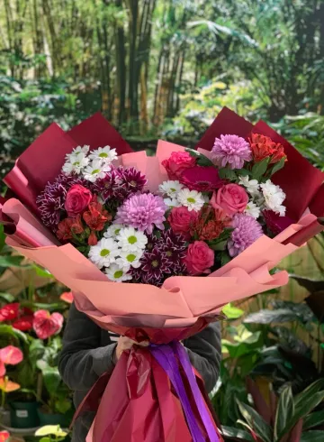 Букет &laquo;Жемчужные россыпи&raquo; от интернет-магазина цветов в 