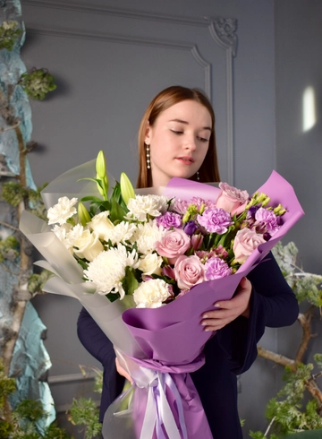 Букет &laquo;Лавандовые грёзы&raquo; от интернет-магазина цветов в 