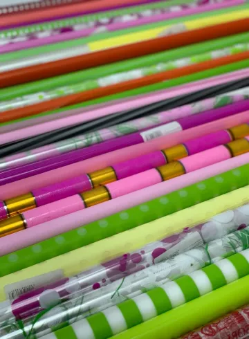 Упаковка прозрачная с рисунком от интернет-магазина цветов в 