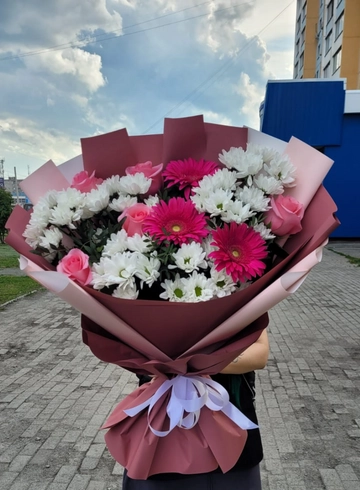Букет «Розовые времена»  от интернет-магазина цветов в 