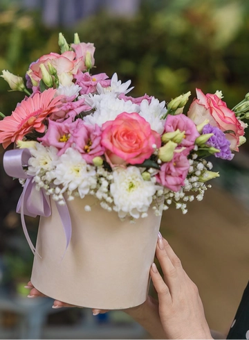 Композиция  «Розовый вихрь»  от интернет-магазина цветов в 