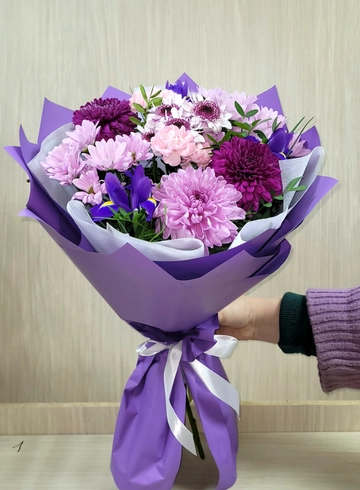 Букет «Сиреневый закат»  от интернет-магазина цветов в 