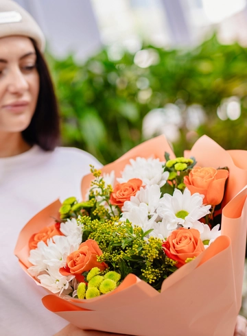 Букет &laquo;Золотое поле&raquo;  от интернет-магазина цветов в 