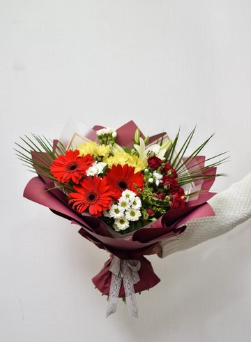 Букет  «Пламенный» от интернет-магазина цветов в 