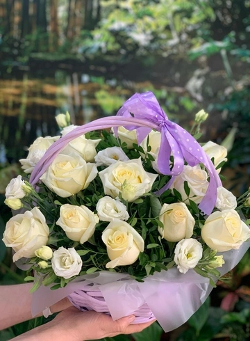 Композиция «Белый лебедь» от интернет-магазина цветов в 