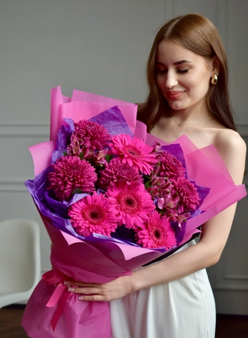 Букет «Розовое настроение» от интернет-магазина цветов в 