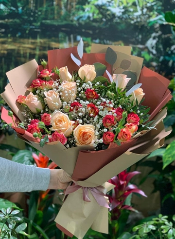 Букет &laquo;Осенние переливы&raquo; от интернет-магазина цветов в 