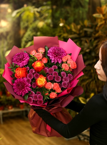 Букет «Багряный клен» от интернет-магазина цветов в 