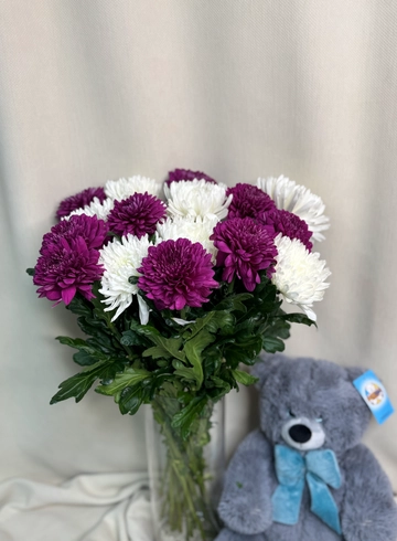 Букет «Классическая хризантема» от интернет-магазина цветов в 