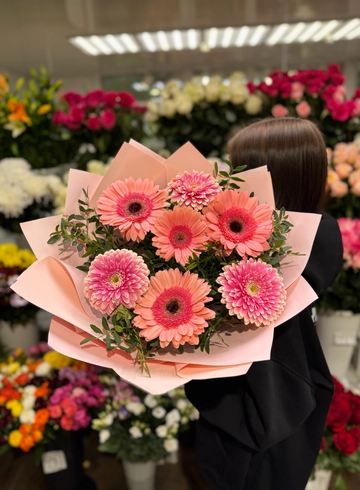 Букет «Нежная гербера» от интернет-магазина цветов в 